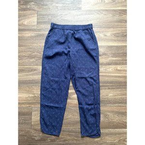 Madewell track trousers print navy Small